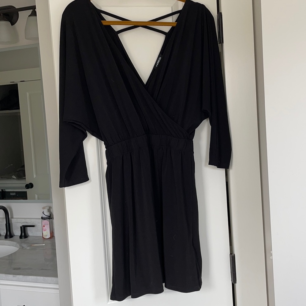 Express cross back dress- black- size small- perfect condition